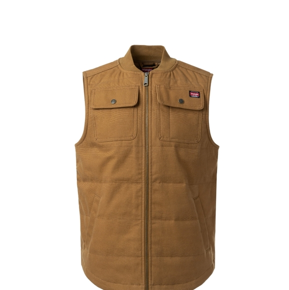 Wrangler Workwear Men's Quilted Duck Work Vest - Picture 5 of 10
